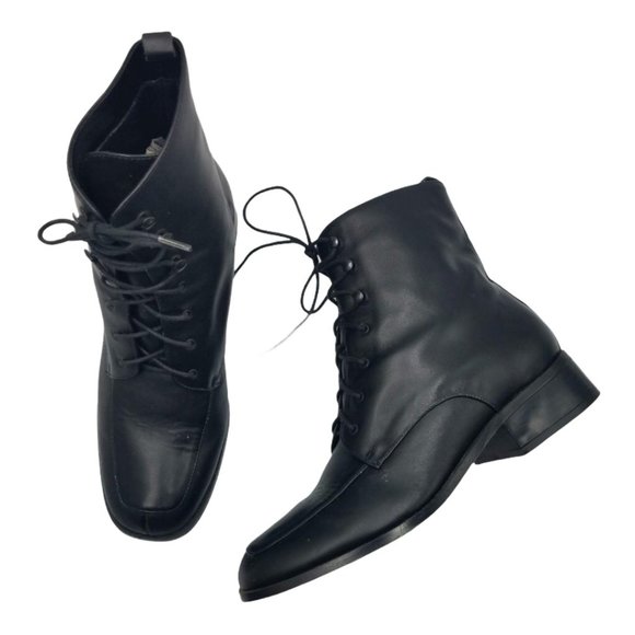 Coup D'etat Studio Shoes - Coup D’etat Studio Leather Lace Up Ankle Boots